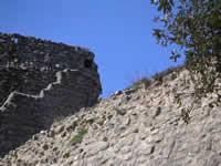 Particolare delle mura del castello di Ariano Irpino