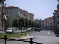 Piazza Garibaldi vista dai giardini di Via dei Mille