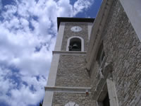 La torre campanaria della chiesa Madre di Santa Maria Maggiore