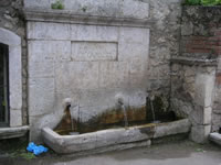 Fontana nei pressi del mulino Imperiale, all'ingresso di Salza Irpina