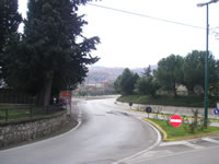 Strada all'ingresso di Sturno