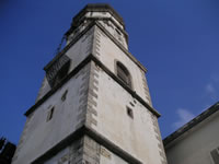 L'imponente torre campanaria del Santuario di S. Ciriaco